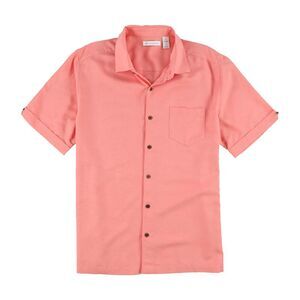 CubAvera Mens Palm Print Button Up Shirt, NWT